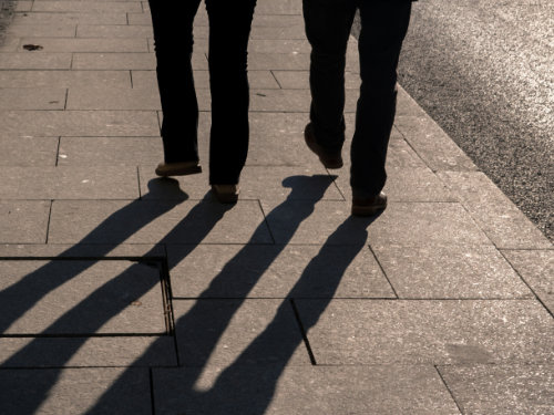 Feet walking